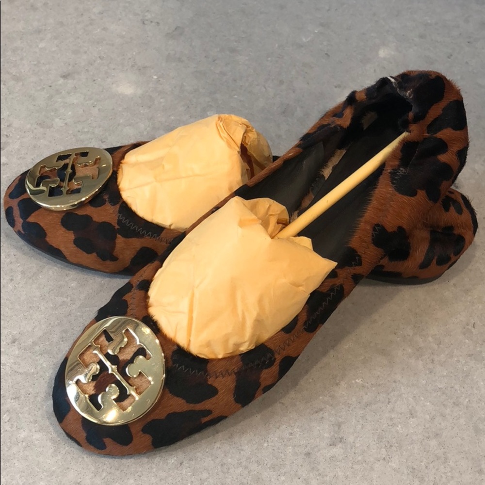 Tory Burch leopard flat shoes